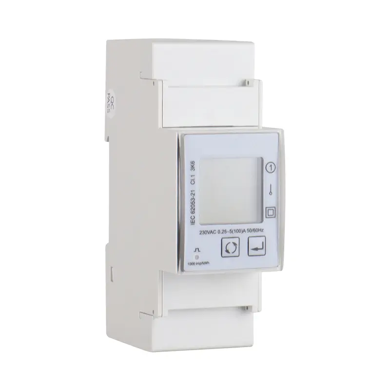 2p مرحلة واحدة من DIN Rail Energy Meter ذكي للطاقة المتجددة